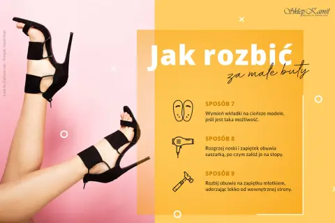 Jak rozciągnąć buty: wymień wkładki, rozgrzej suszarką lub rozbij młotkiem. Porady dla za małych butów.