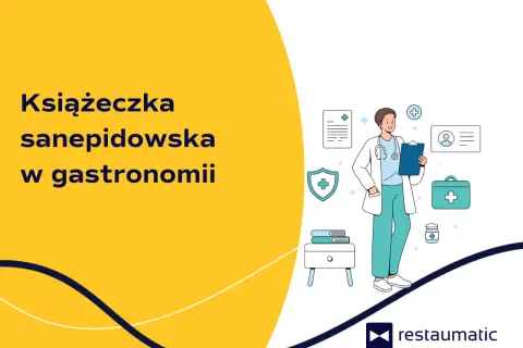 Lekarz z książeczką sanepidowską w gastronomii. Dowiedz się, ile trwa wyrobienie książeczki sanepidowskiej.
