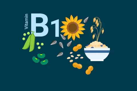 Vitamin B1: Erbsen, Sonnenblumenkerne, Erdnüsse und Haferflocken sind reich an diesem wichtigen Vitamin.