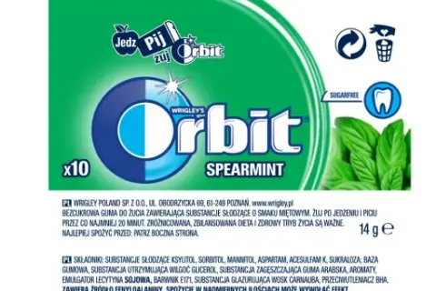 Ile kcal ma guma orbit? Dokładne wartości kaloryczne dla różnych smaków