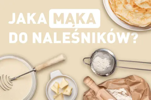 Jaka mąka do naleśników? Składniki do pysznych naleśników: ciasto, masło, mąka w sitku i woreczku, gotowe placki.