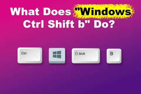 Klawisze Ctrl, Shift i B na klawiaturze Windows. Skrót na reset sterownika karty graficznej.