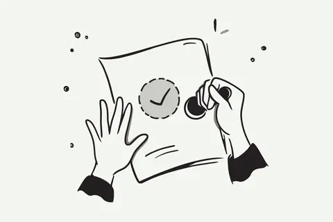Approvazione del rimborso imposta di registro locazione con timbro e segno di spunta su un documento.
