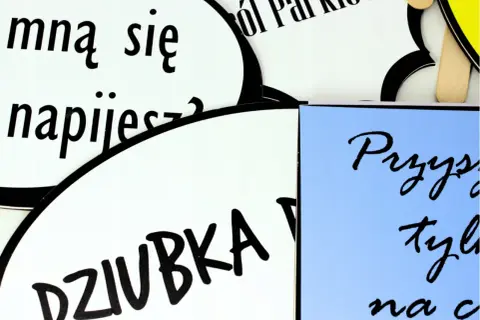 Mnę się napijesz?", "Dziubka", "Przysp... tył... na c..." - śmieszne teksty do fotoksiążki, idealne na imprezę.