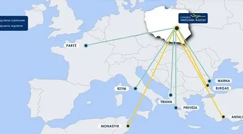 Loty z Radomia: Sprawdź kierunki wakacyjne i regularne z RDO