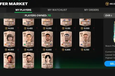 Jak sprzedać zawodnika w FIFA Mobile? Zyskaj na rynku!