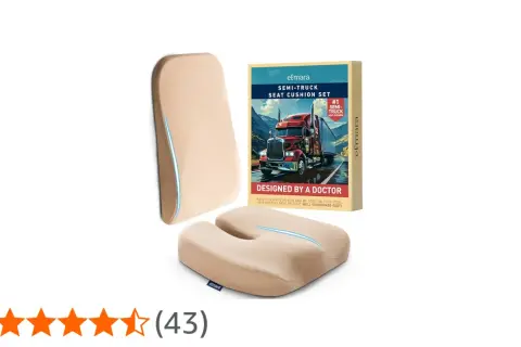 Ensemble de coussins pour camion, améliorant le confort de la position de conduite.