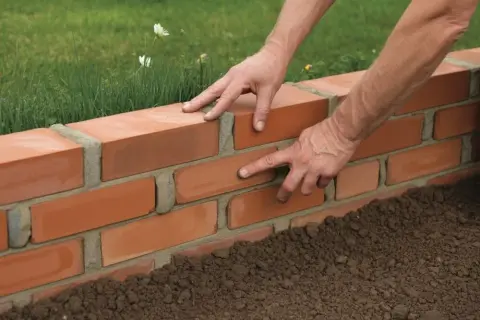 Jak zrobić obrzeże z cegły - krok po kroku bez zbędnych problemów