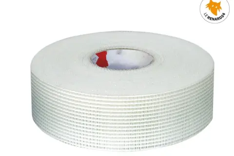 Rouleau de bande calicot en fibre de verre, idéal pour réparer une fissure sur un mur.