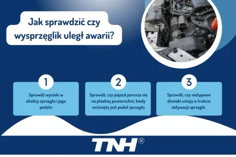 Jak sprawdzić, czy wysprzęglik uległ awarii? Sprawdź wycieki, ruch pojazdu i nietypowe dźwięki przy pedale sprzęgła.