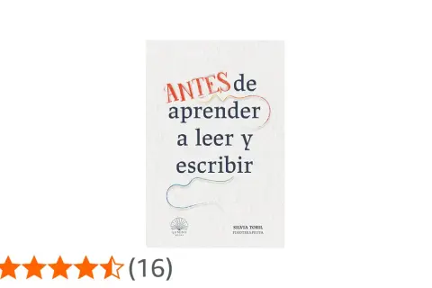 Libro "Antes de aprender a leer y escribir", guía para enseñar a leer a un niño de 5 años.