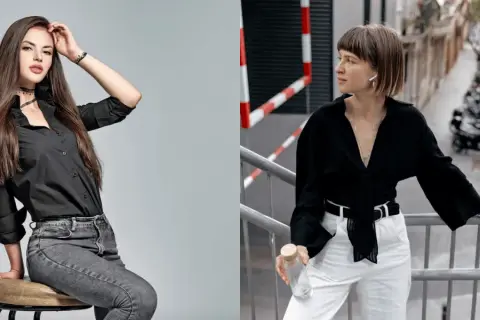 Jakie spodnie do czarnej koszuli damskiej? Odkryj stylowe połączenia