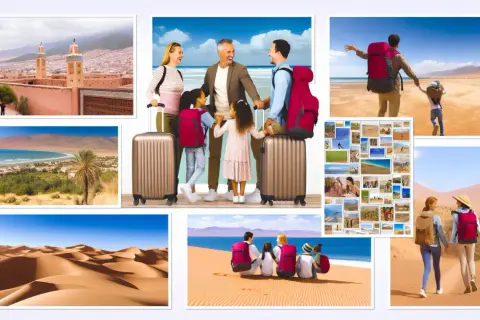 Voyage inoubliable au Maroc en famille : paysages de dunes, villes historiques, plages et déserts.