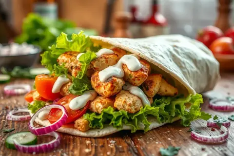 Kebab w tortilli: Ile ma kalorii i jak wybrać lżejszą wersję?