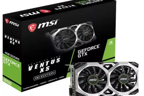Karta graficzna MSI Ventus XS OC Edition z 4GB GDDR5, oparta na układzie GeForce GTX 1650. Idealna do gier.