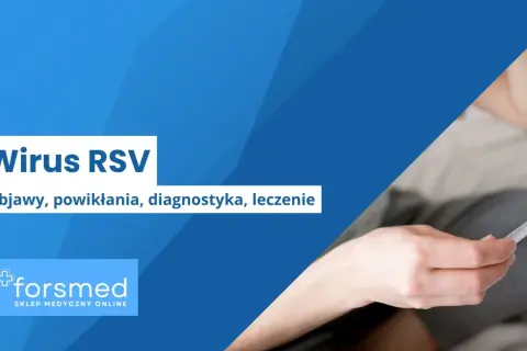 Wirus RSV: objawy, powikłania, diagnostyka, leczenie. Dłoń trzyma termometr, sugerując chorobę.