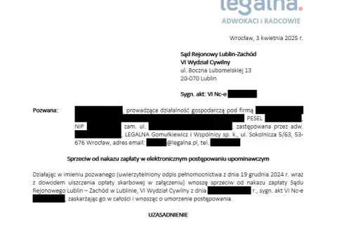 E-sąd nakaz zapłaty: Masz 14 dni! Jak złożyć sprzeciw?