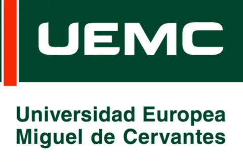 Logo de la Universidad Europea Miguel de Cervantes, que ofrece diversos cursos.