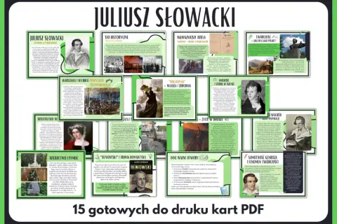 Juliusz Słowacki – polski poeta romantyczny, autor "Kordiana" i "Balladyny". Jego życie i twórczość, pełne tęsknoty za ojczyzną i refleksji nad losem narodu, są kluczowe dla polskiej literatury.
