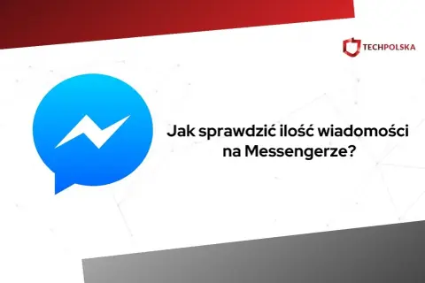 Ikona Messengera i tekst "Jak sprawdzić ilość wiadomości na Messengerze?".