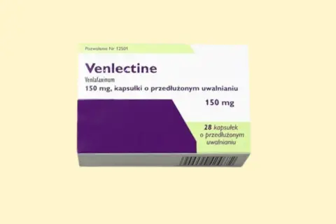 Opakowanie leku Venlectine 150 mg, kapsułki o przedłużonym uwalnianiu. Jovesto to nazwa leku.