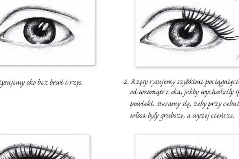 Jak narysować rzęsy krok po kroku? Realizm dla początkujących