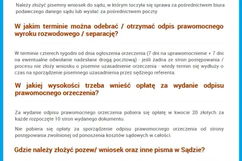 Ile uprawomocnia się wyrok rozwodowy? Poznaj kluczowe terminy i zasady