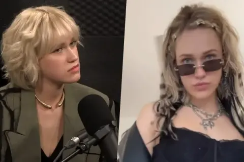 Helena Englert w dwóch odsłonach: poważna podczas wywiadu i stylowa w okularach. Jej diagnoza jest tematem dyskusji.