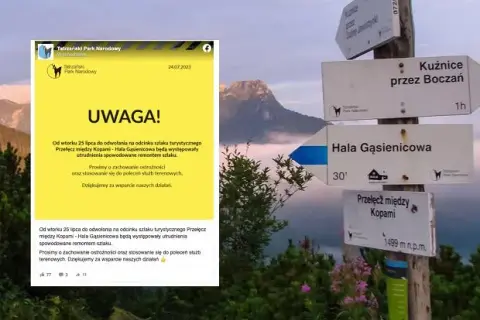 Które szlaki w Tatrach są zamknięte? Aktualne informacje TPN