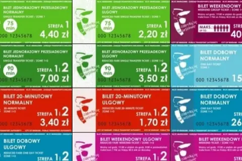 Warszawa: ztm bilety cennik. Różne rodzaje biletów jednorazowych, dobowych i weekendowych, normalnych i ulgowych, w różnych cenach.