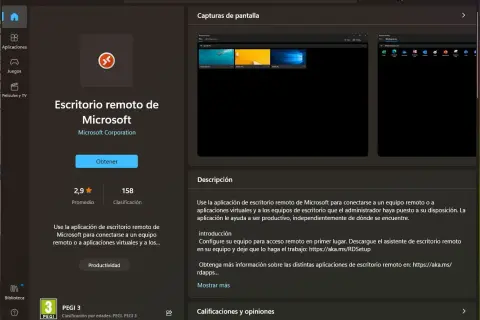 Microsoft Store: Escritorio remoto de Microsoft. Configurar escritorio remoto Windows 10 es fácil con esta app.