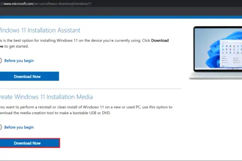 Pobierz narzędzie do tworzenia nośnika instalacyjnego Windows 11, aby przygotować bootowalny USB lub DVD.