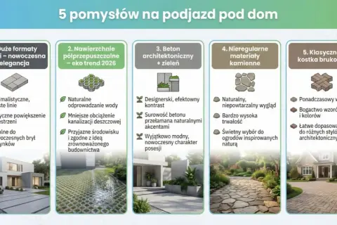 Jaki materiał na podjazd? Porównaj koszty, trwałość i estetykę