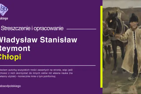 Obraz przedstawia fragment obrazu malarskiego z postacią chłopca w stroju ludowym i koniem.