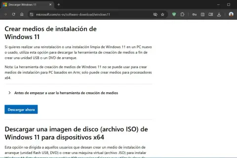 Descarga la herramienta para formatear ordenador desde arranque. Crea un USB o DVD para instalar Windows 11.
