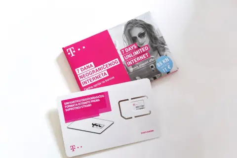 T-Mobile karta za 7 dni neomejenega interneta na Hrvaškem. Odlična ponudba za dopust!