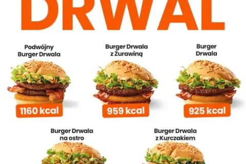 Burger z frytkami: Od 900 do 1800 kcal? Kontroluj kalorie!