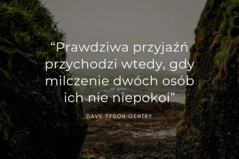 Prawdziwa przyjaźń przychodzi wtedy, gdy milczenie dwóch osób ich nie niepokoi" - cytaty o przyjaźni Dave'a Tysona Gentry'ego.