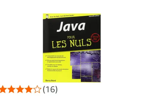 Couverture du livre "Java pour les Nuls", nouvelle édition, expliquant les bases du développement Java.