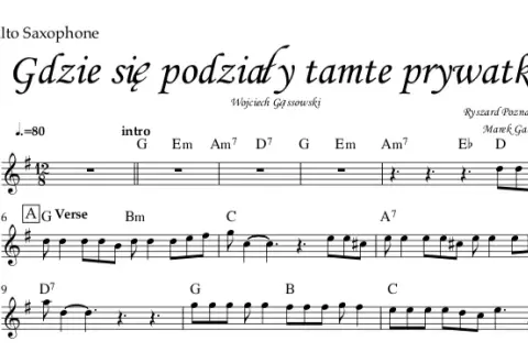 Opanuj "Prywatki": Nuty, akordy, tutoriale na pianino i gitarę