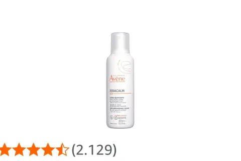 Crema Avène XeraCalm A.D. con 4,5 estrellas de valoración. Opiniones positivas para pieles secas.