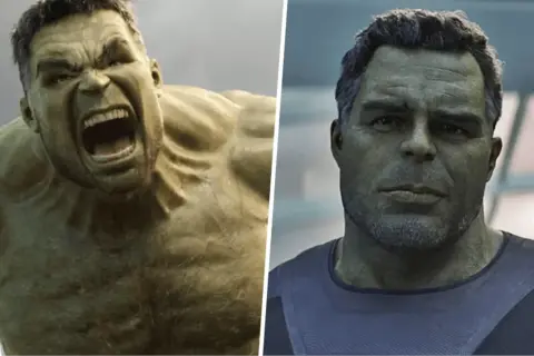 Dwa oblicza Incredible Hulk: wściekły kolos i spokojniejszy, dojrzały Banner.