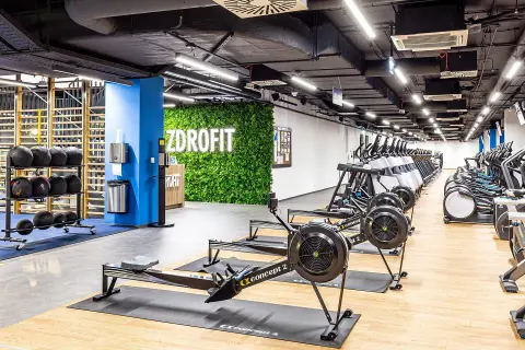 Nowoczesna siłownia ZDROFIT z bieżniami, wioślarzami i maszynami cardio. Czy ZDROFIT honoruje Multisport? Sprawdź sam!