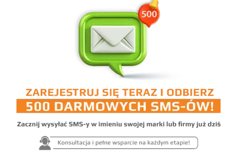 Zarejestruj się i odbierz 500 darmowych SMS-ów! Dowiedz się, jak wysłać SMS z internetu, by promować swoją markę.