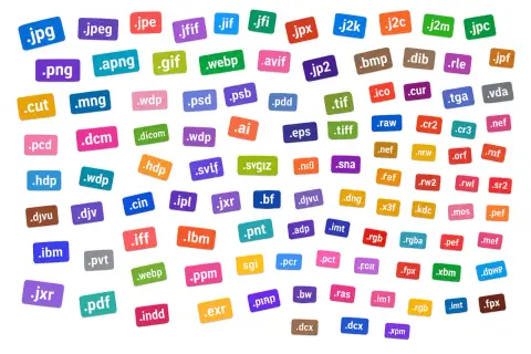 Una carrellata di estensioni di file immagine, da quelle comuni a quelle meno note, alcune delle quali offrono un formato lossless per la massima qualità.