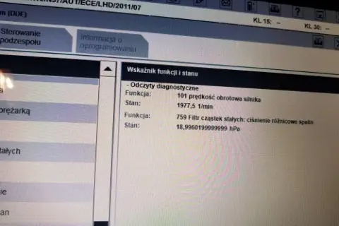 Jakie ciśnienie różnicowe w DPF jest niebezpieczne dla silnika?