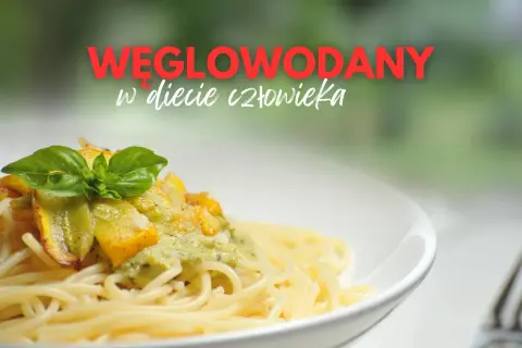 Pyszne spaghetti z sosem pesto i warzywami. Węglowodany to podstawa zdrowej diety, dostarczają energii na cały dzień.