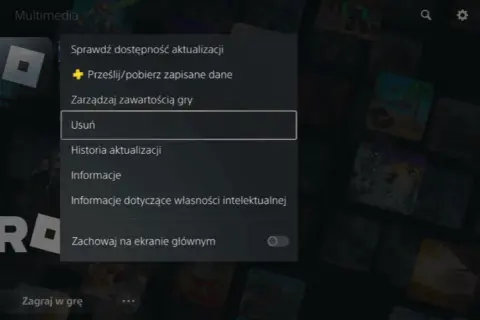 Jak odinstalować grę na PS5 i nie stracić zapisów danych