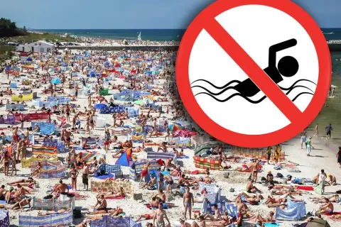 Gdzie zakaz kąpieli nad Bałtykiem? Sprawdź, które plaże są zamknięte