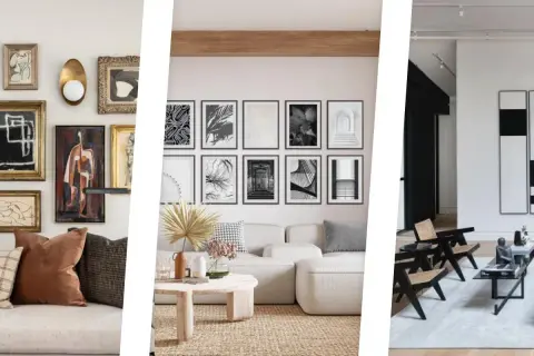 Galleria di idee pareti con quadri: composizioni eclettiche, stampe in bianco e nero e arte astratta per un tocco di stile.